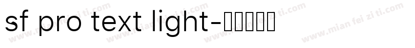 sf pro text light字体转换